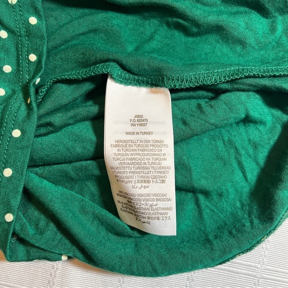 Boden Green Polka Dot Dress w/ Pockets V-Neck US Size 2 - Picture 12 of 14